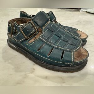 Rare 90s Vintage Green Doc Marten Fisherman Sandals